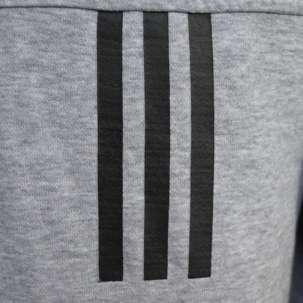 Adidas Hoodie Sweatshirt Gray Cotton Blend Performance Pullover Mens Size Small - Picture 4 of 12